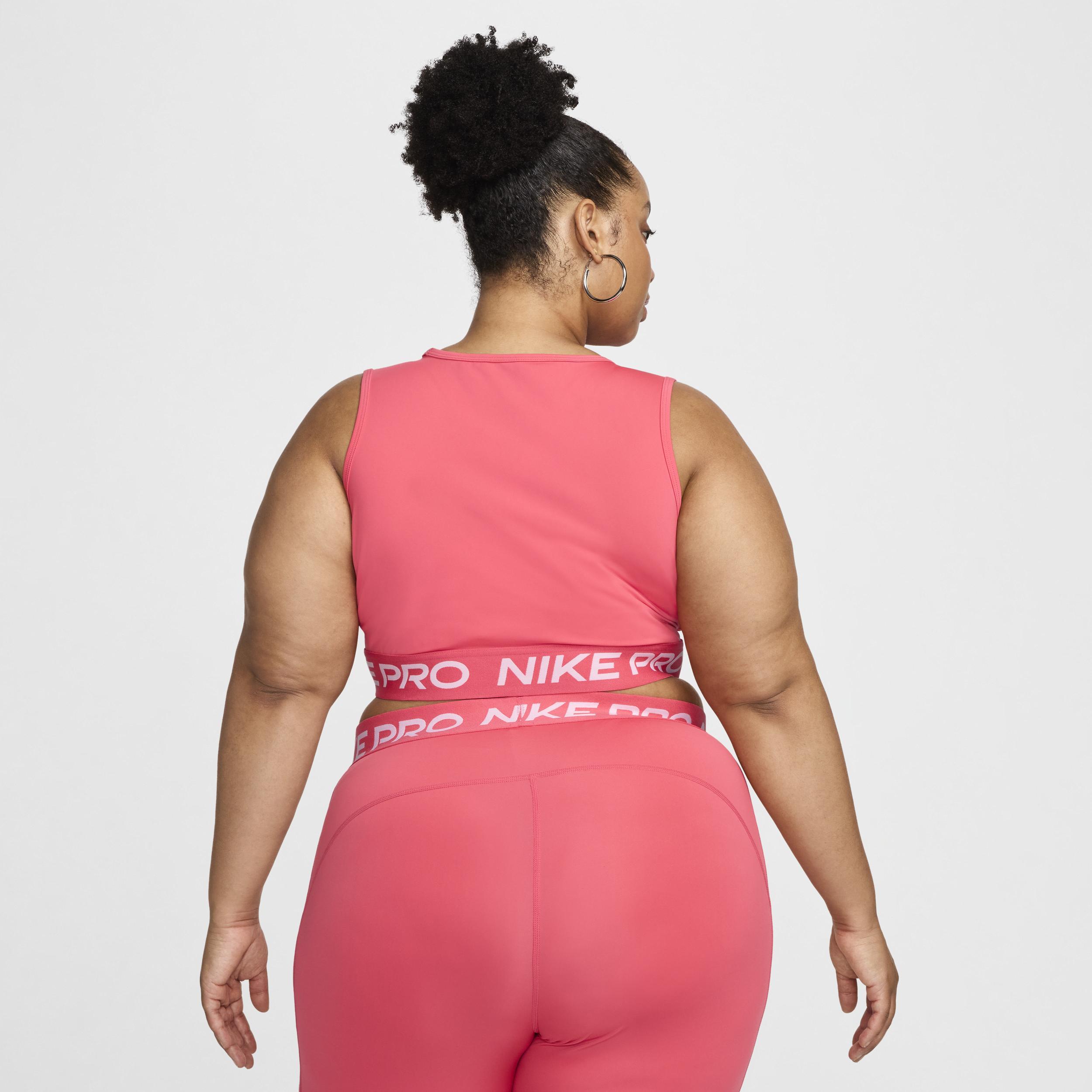 Women's Nike Pro Dri-FIT Cropped Tank Top (Plus Size) Product Image