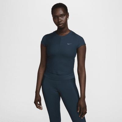 Nike One Fitted Rib Women's Dri-FIT Short-Sleeve Cropped Top Product Image