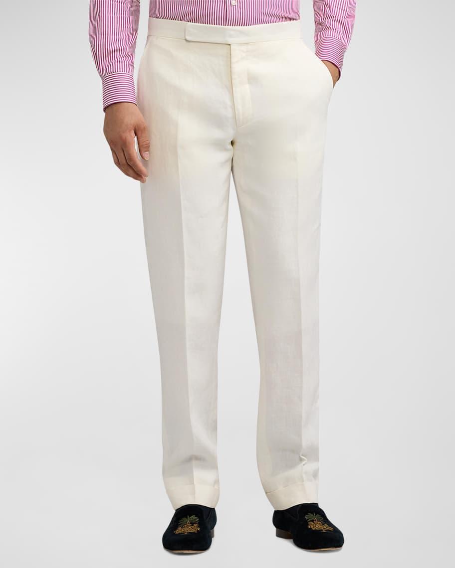 Men's Gregory Hand-Tailored Linen Suit Trousers Product Image