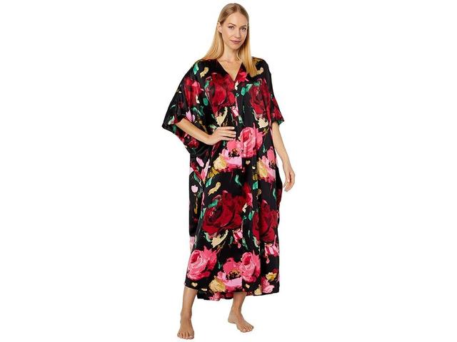 Natori Haiku-Charm Zip Caftan Multi) Women's Pajama Product Image