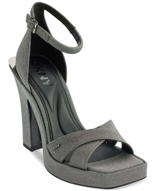 Dkny Womens Linda Strappy Square-Toe Sandals Product Image