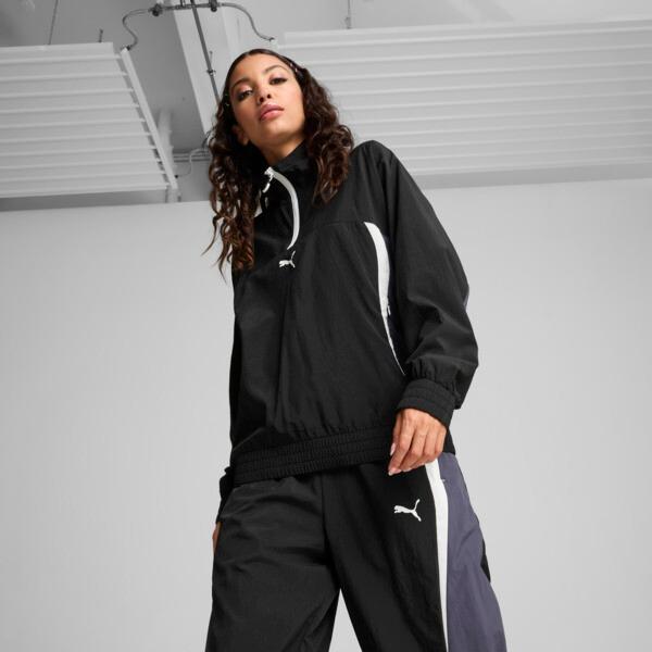 PUMA CELLERATOR Women's Relaxed Jacket in Black/Galactic Grey Product Image