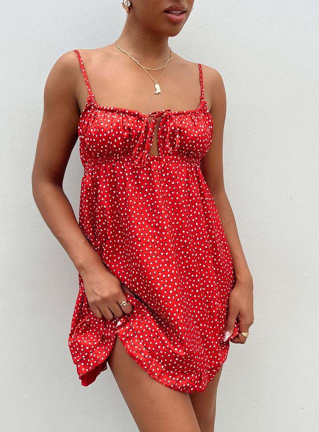 Empress Of Love Mini Dress Red Product Image