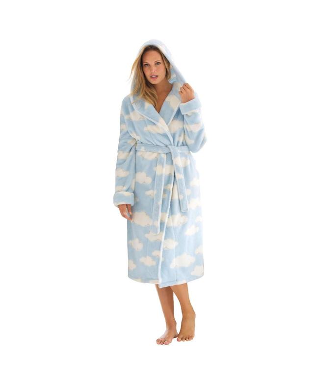 Dreams & Co. Womens Dreams & Co Plush Hooded Wrap Robe Product Image