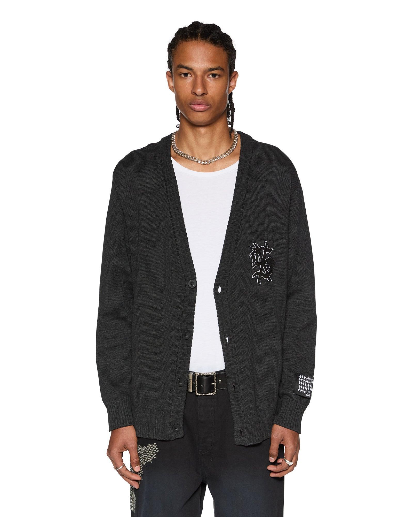 DUG OUT CARDIGAN BLACK Male product image