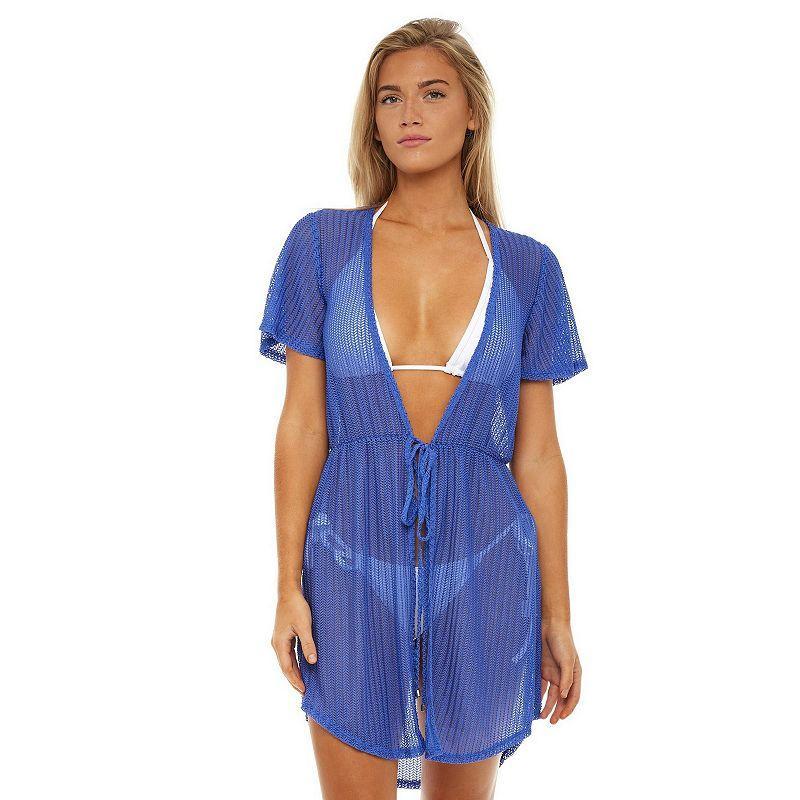 Womens Jordan Taylor Tassel-Trim Swim Cover-Up Duster Product Image