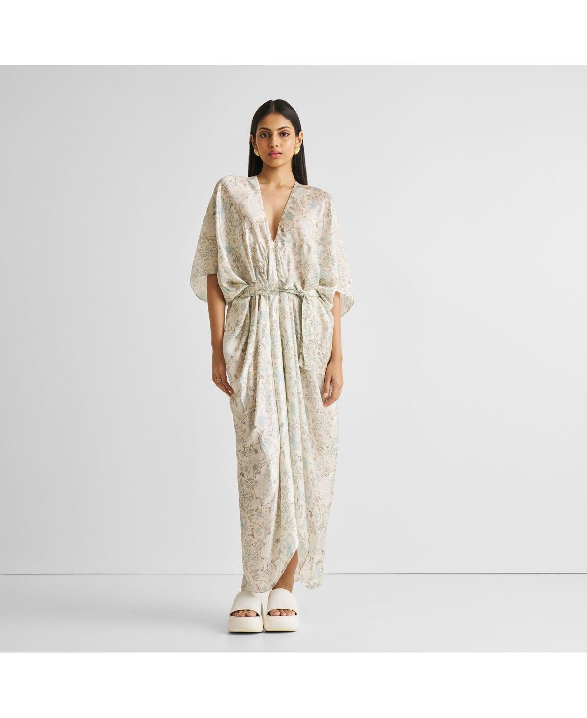 Reistor Womens Silky Kaftan Dress Product Image