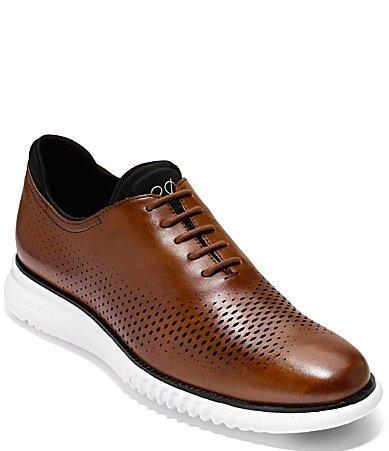 Cole Haan Mens 2.ZERGRAND Leather Laser Cut Wingtip Oxfords Product Image