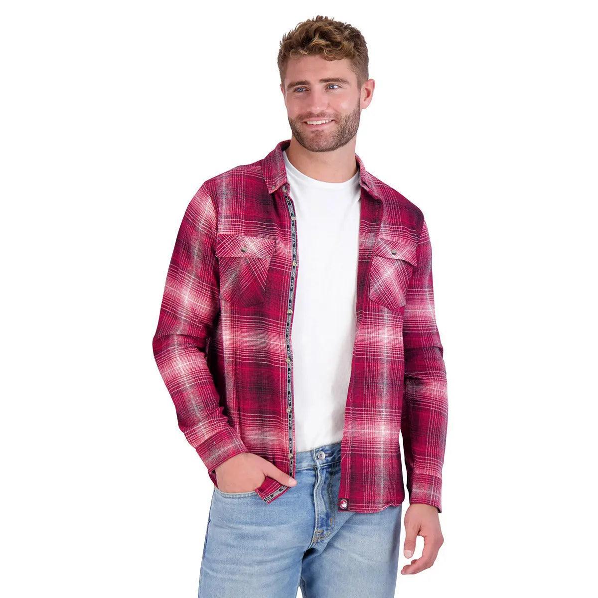 Canada Weather Gear Men's Flannel With Chambray Lined Collar Product Image