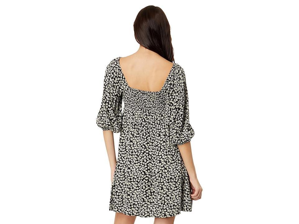 Billabong Swept Away Again Woven Mini Dress Pebble) Women's Clothing Product Image