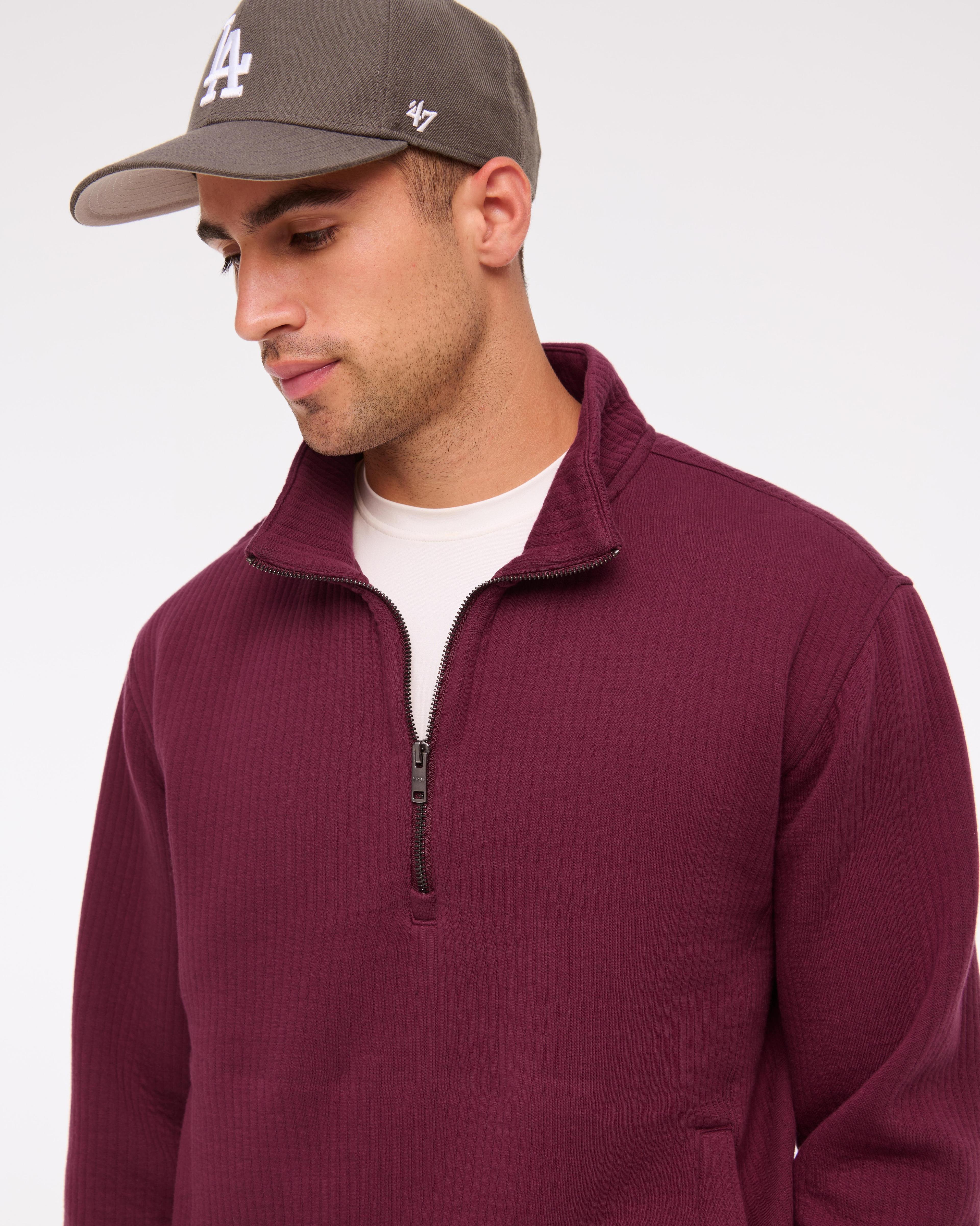 YPB Textured Ribbed Half-Zip Product Image