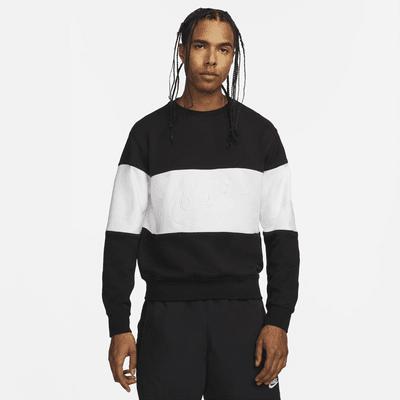 Nike Men's Club French Terry Color-Blocked Crew Product Image