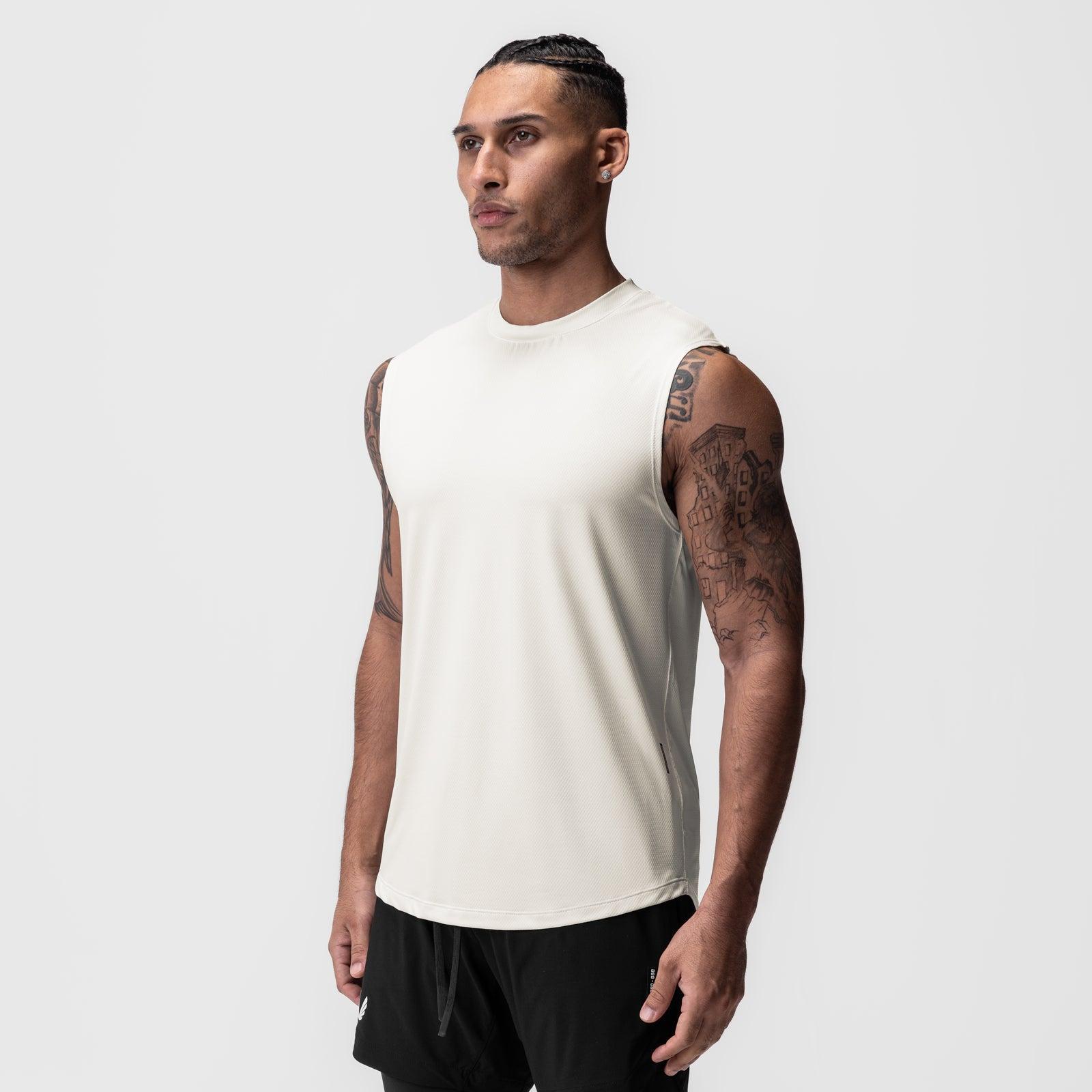 0757. AeroSilver® Cutoff Tank - White Product Image