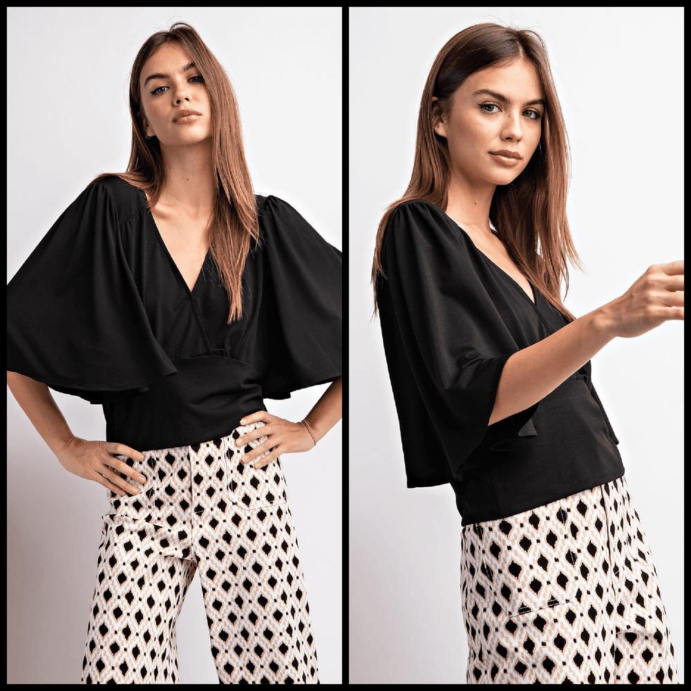 Black Sassy Bell Top* Product Image