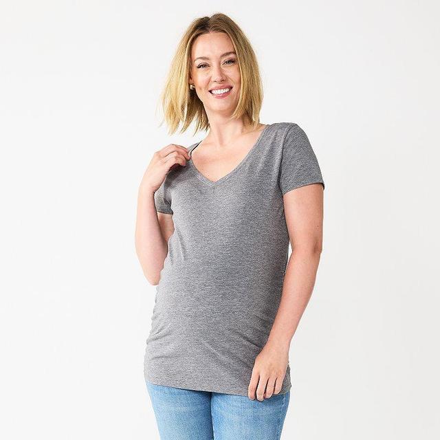 Maternity Sonoma Goods For Life Essential V-Neck Tee, Womens Product Image