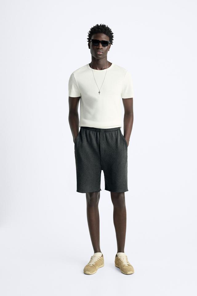 WASHED KNIT SHORTS Product Image