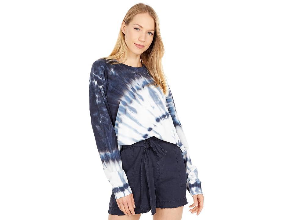 Splendid Sunbeam Pullover Sweatshirt (Navy/White) Women's Clothing Product Image