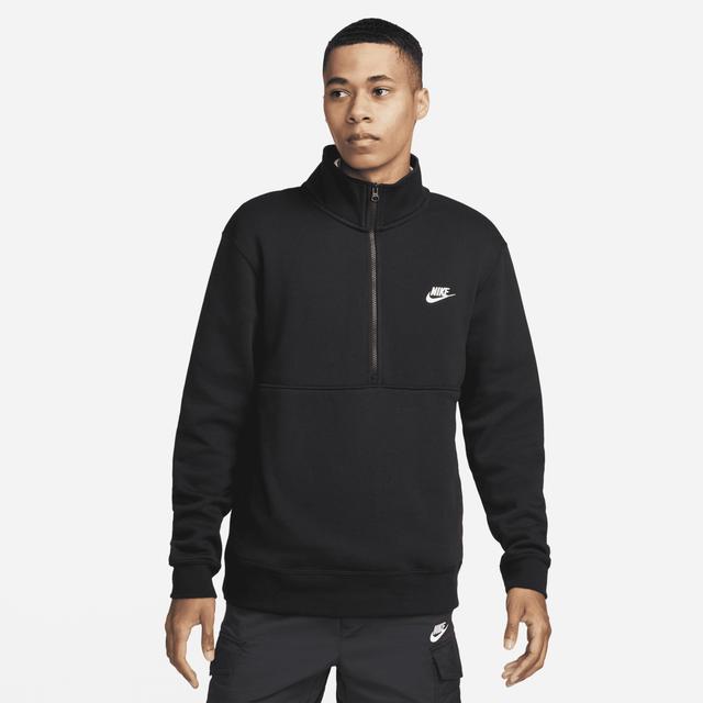 Mens Nike Sportswear Club Brushed-Back 1/2-Zip Pullover Product Image