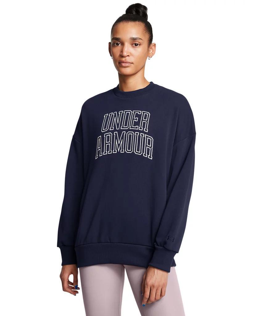 Womens UA Icon Heavyweight Terry Oversized Crew Product Image