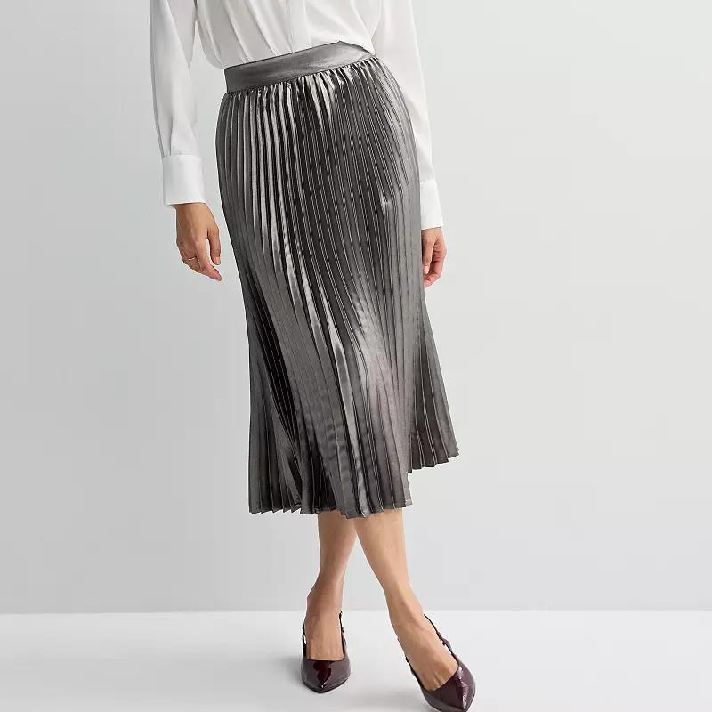 Womens Fourth + Bay Pleated Midi Skirt Product Image