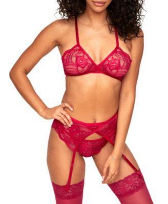 Adore Me Womens Juanita Three-Piece Lingerie Set Lingerie Product Image