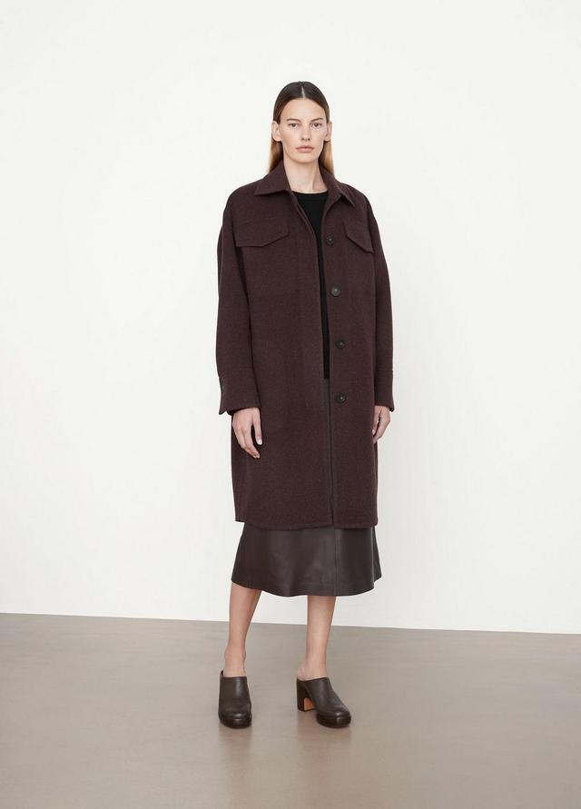 Brushed Wool Shirt Coat Product Image