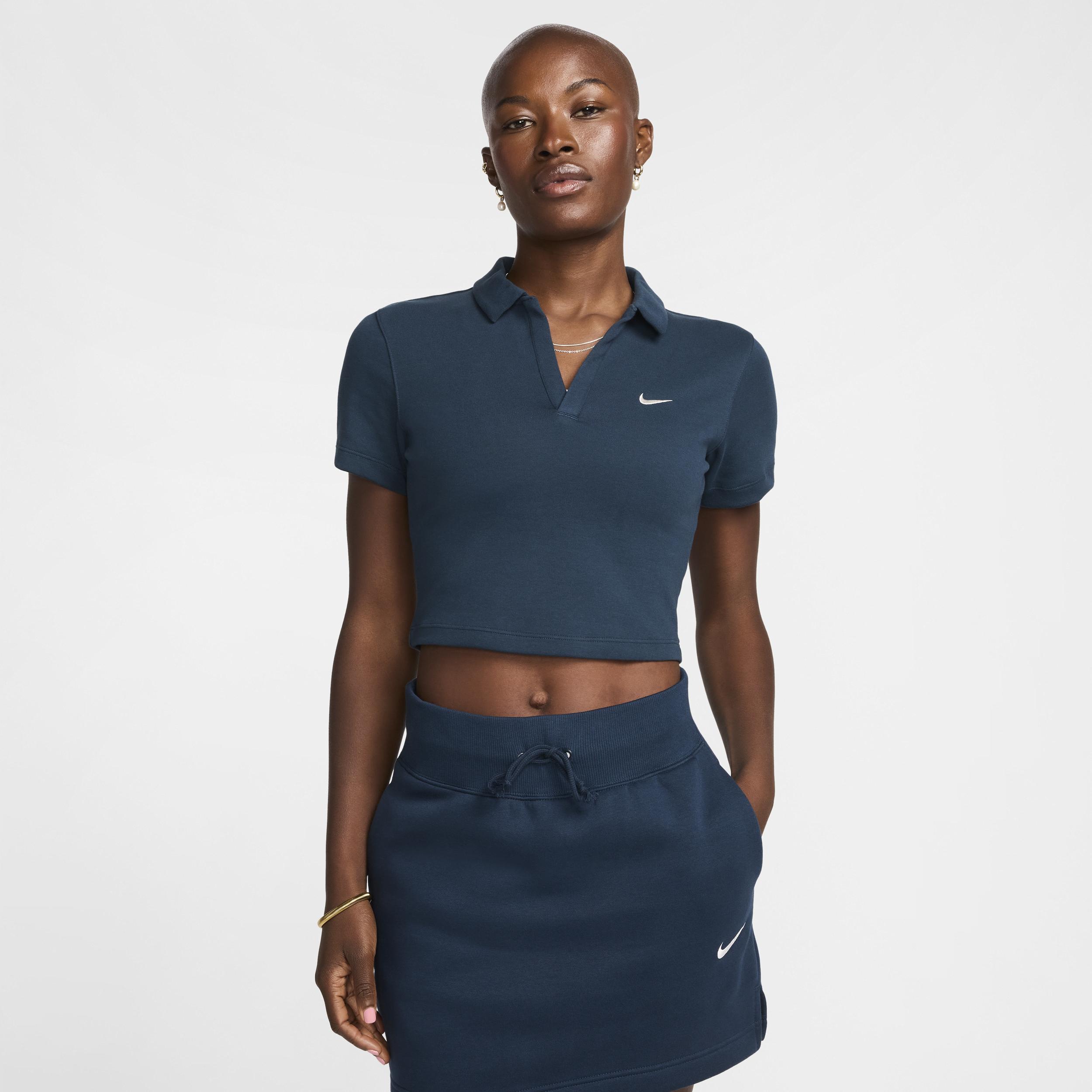 Womens Nike Sportswear Essential Short-Sleeve Polo Top Product Image