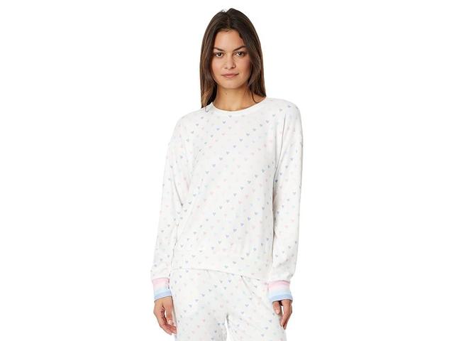 P.J. Salvage Mad Love Heart Pullover (Ivory) Women's Pajama Product Image