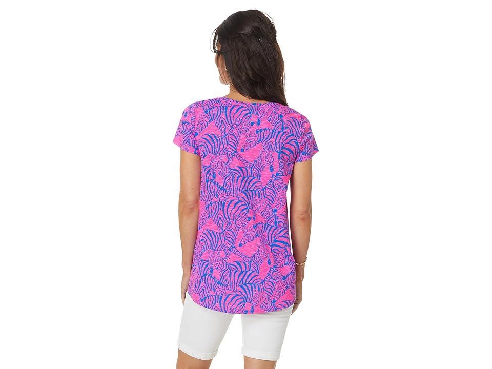 Lilly Pulitzer Etta Scoop Neck (Passion Fruit Pink Wild Nights) Women's Clothing Product Image