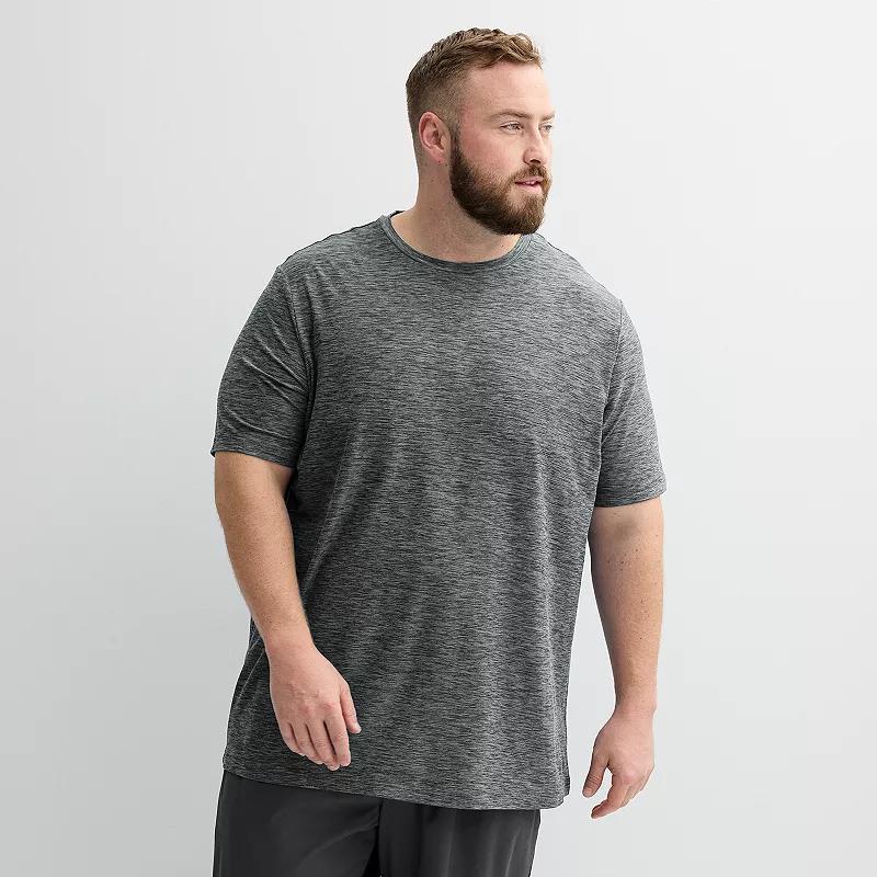 Big & Tall FLX Luxury Soft Wander Tee, Mens Black Grey Product Image