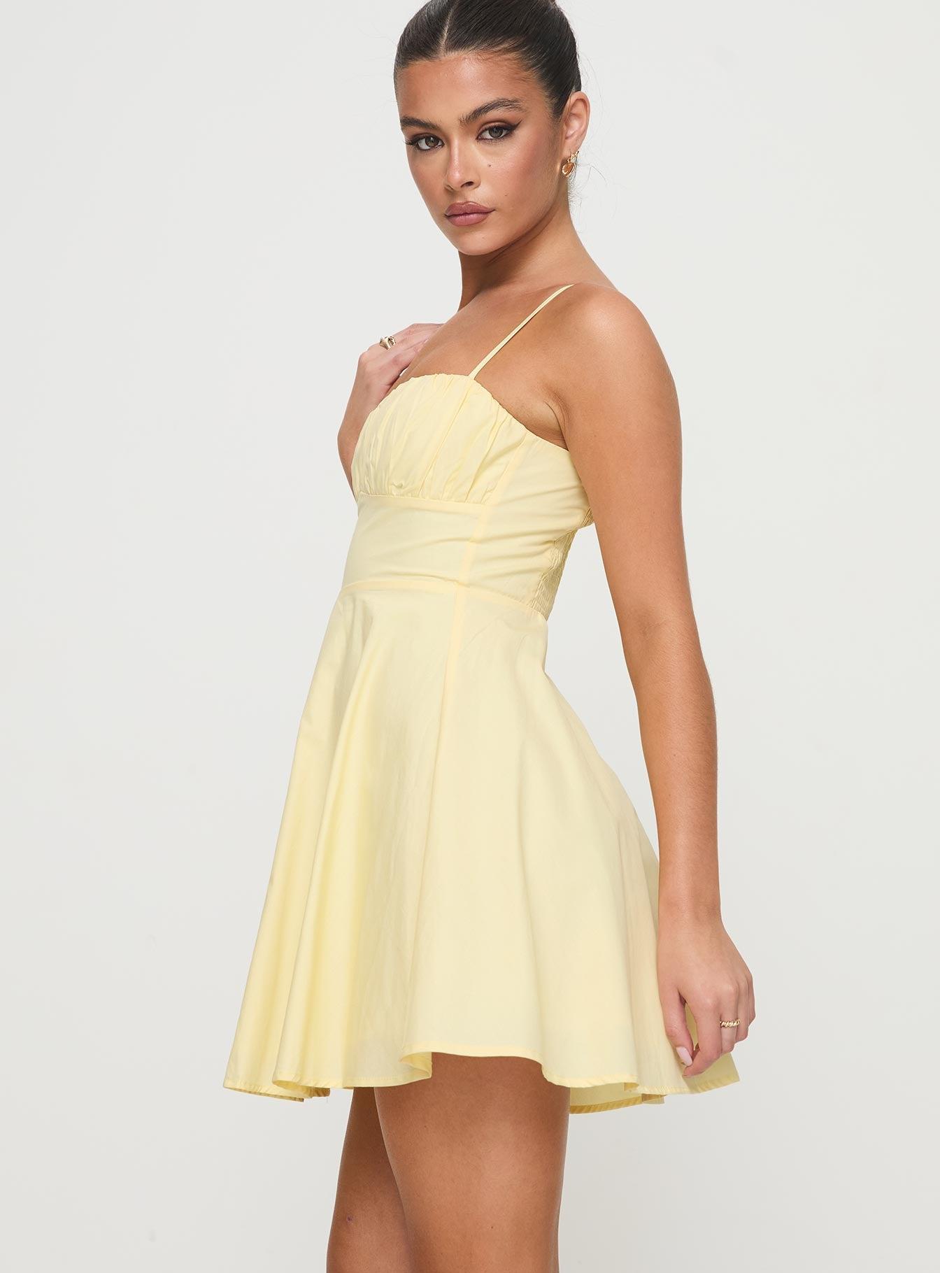 Xantha Mini Dress Yellow Product Image