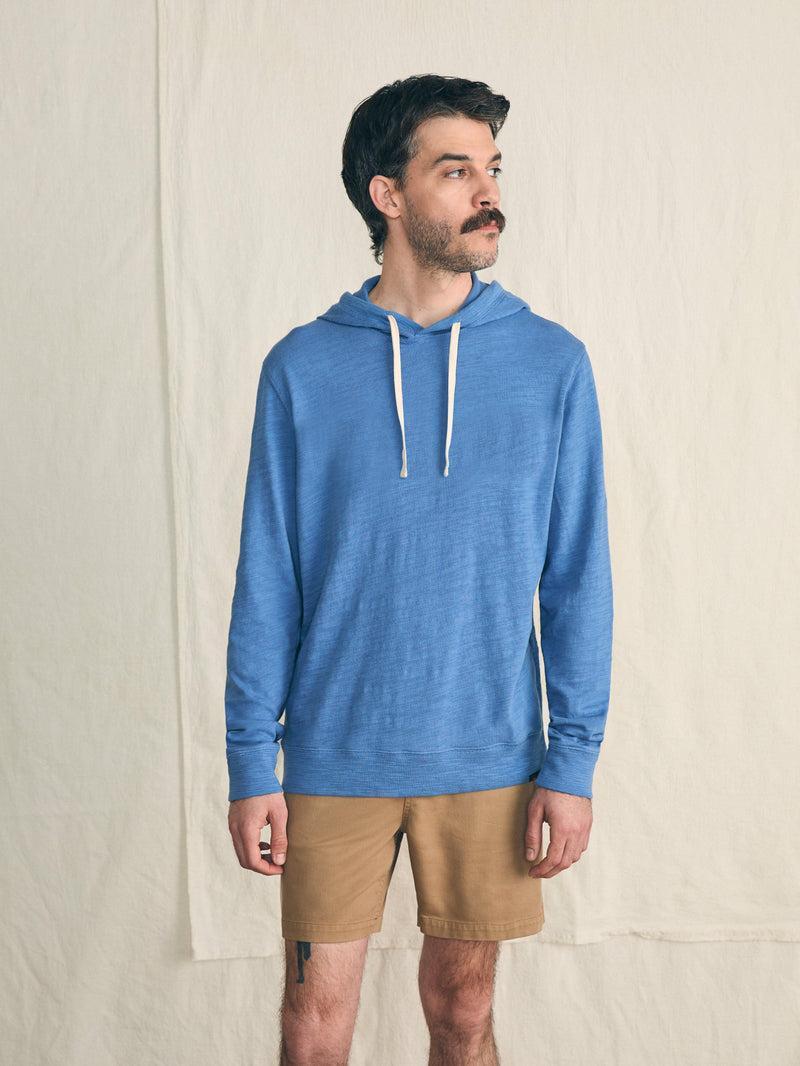 Sunwashed Slub Hoodie (Tall) - Blue Horizon Product Image