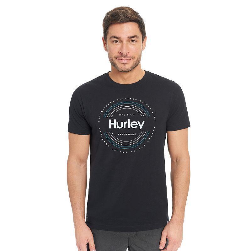 Mens Hurley Graphic Tee Black Product Image