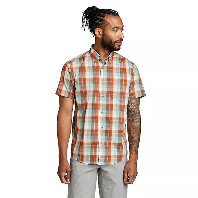 Big & Tall Eddie Bauer Voyager Flex Short Sleeve Button Down Shirt, Mens Product Image