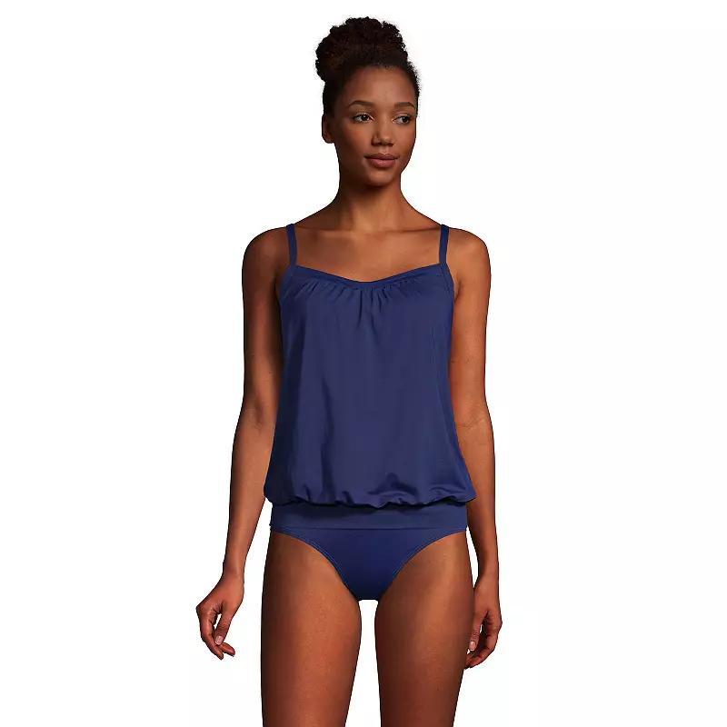 Womens Lands End Mastectomy Blouson Tankini Top Product Image