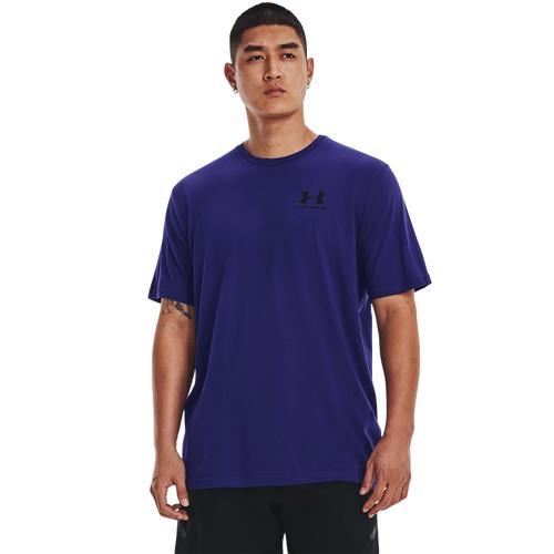 Under Armour Mens Under Armour Sportstyle Left Chest T-Shirt - Mens White/Black Product Image