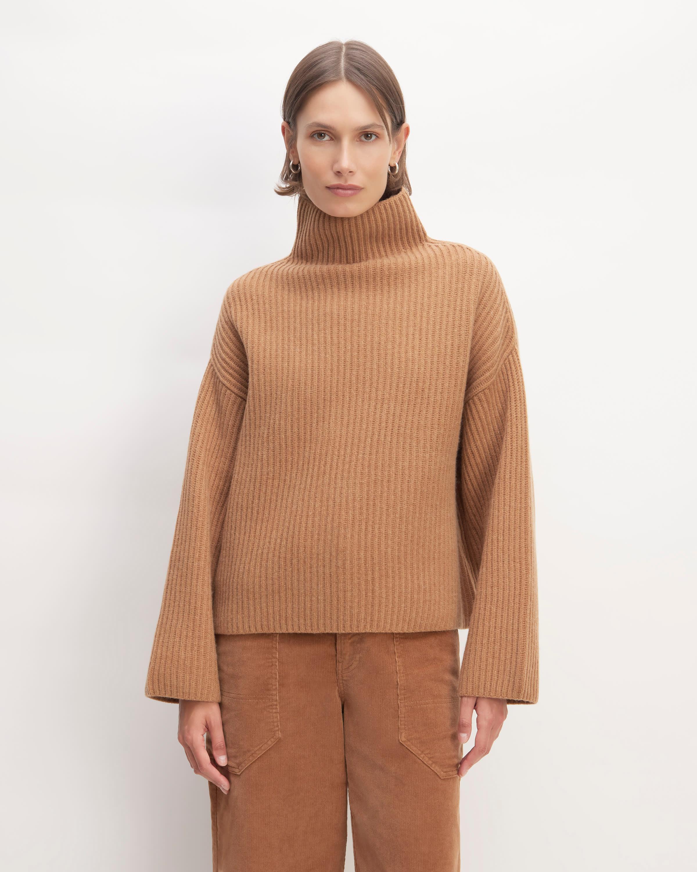 The Felted Merino Funnel-Neck Pullover Product Image