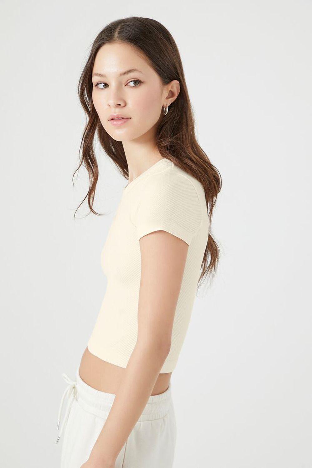 Cropped Seamless Tee | Forever 21 Product Image