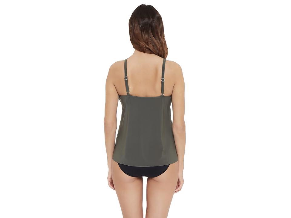 Magicsuit Riveted Donna Tankini Top (Military) Women's Swimwear Product Image