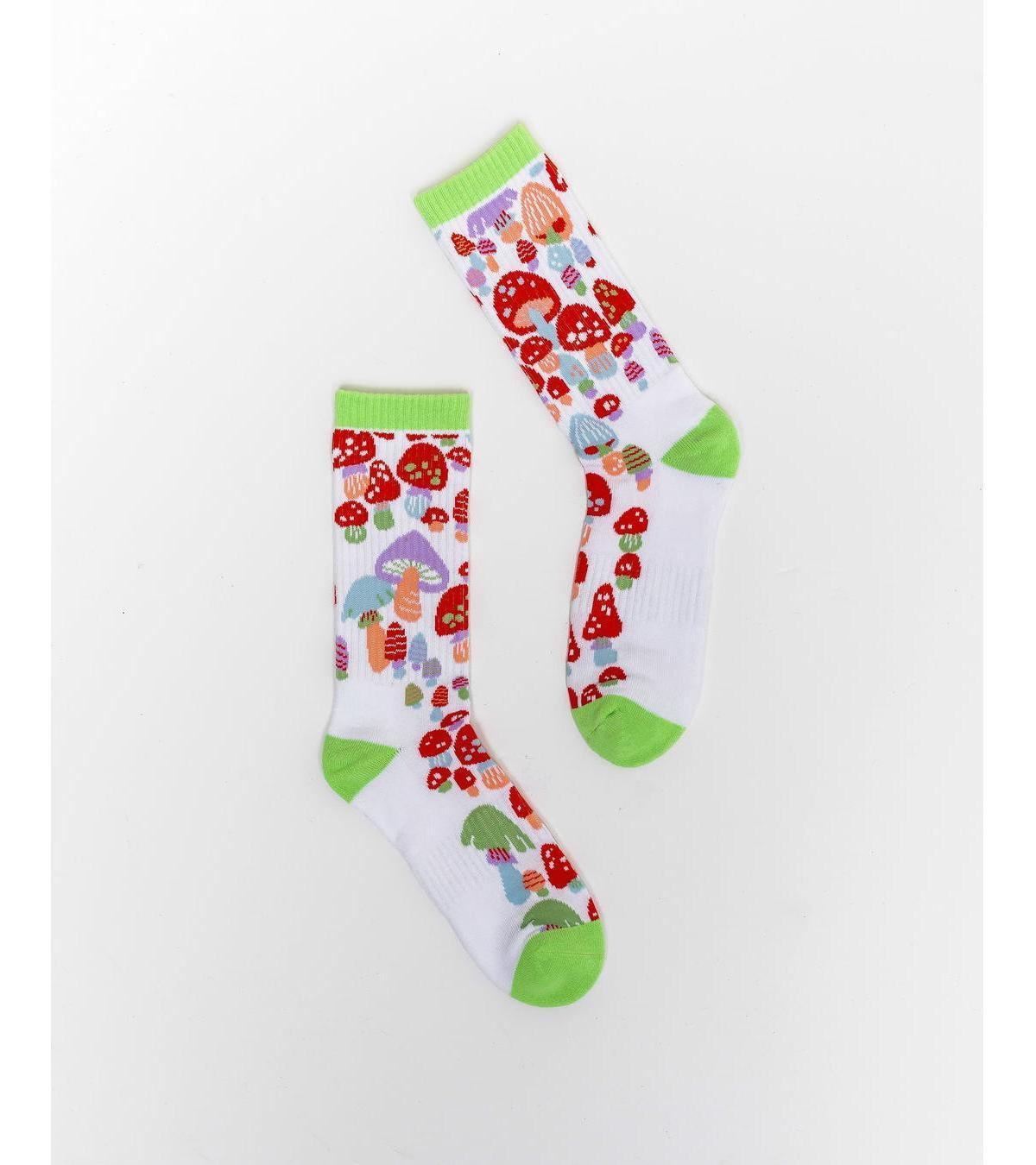 Sock Candy Womens Mushroom Forest Tennis Crew Sock Product Image