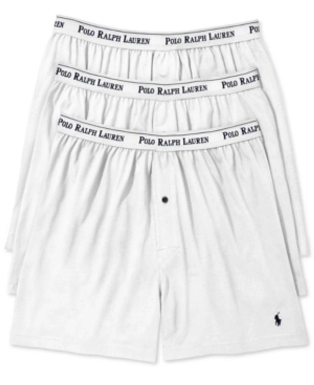 POLO RALPH LAUREN 3-pack Cotton Boxers In White Product Image