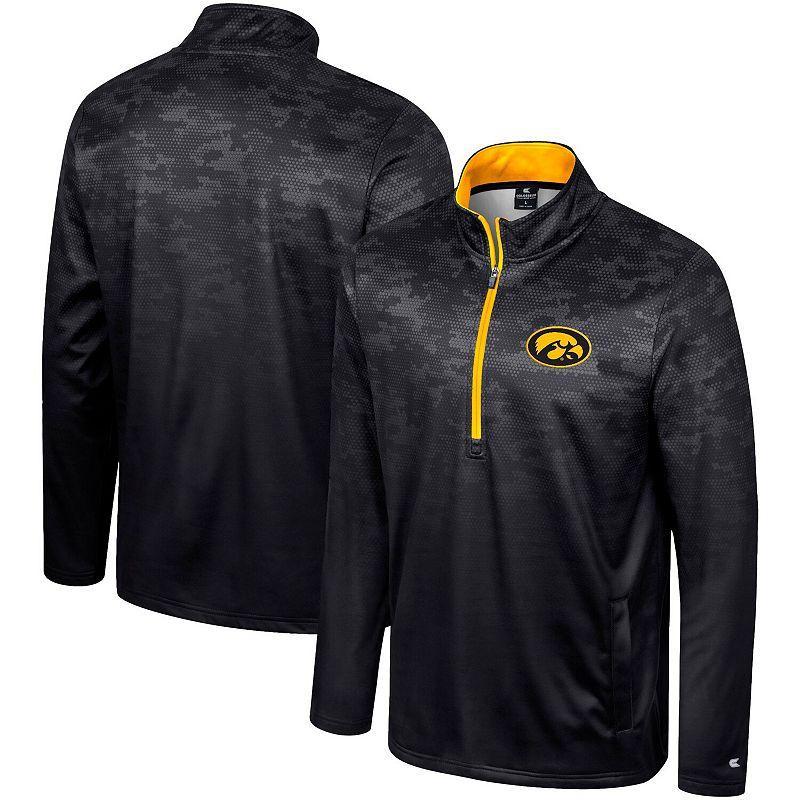 Mens Colosseum Iowa Hawkeyes The Machine Half-Zip Jacket Product Image