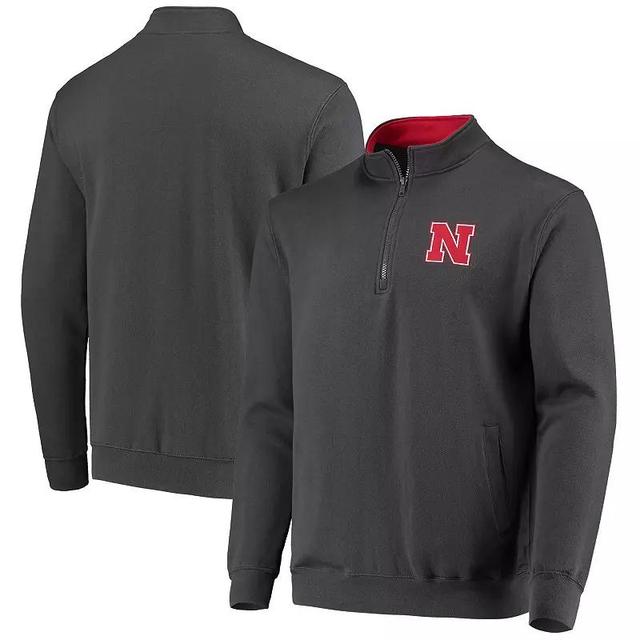 Mens Colosseum Charcoal Nebraska Huskers Tortugas Logo Quarter-Zip Jacket Product Image