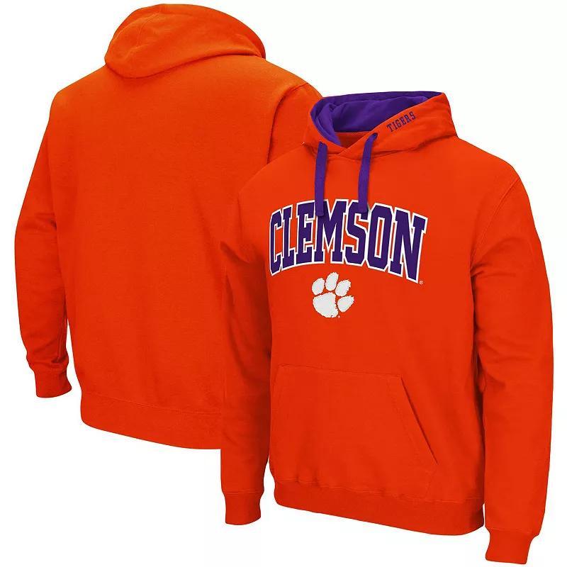 Mens Colosseum Clemson Tigers Big & Tall Arch & Logo 2.0 Pullover Hoodie Product Image