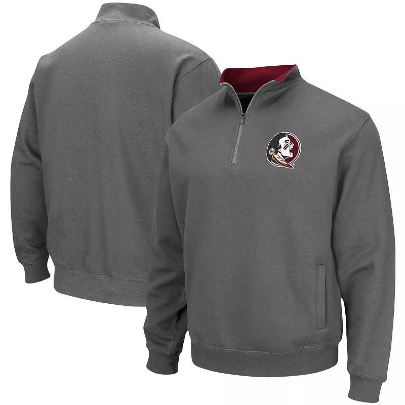 Mens Charcoal Florida State Seminoles Tortugas Logo Quarter-Zip Pullover Jacket Product Image