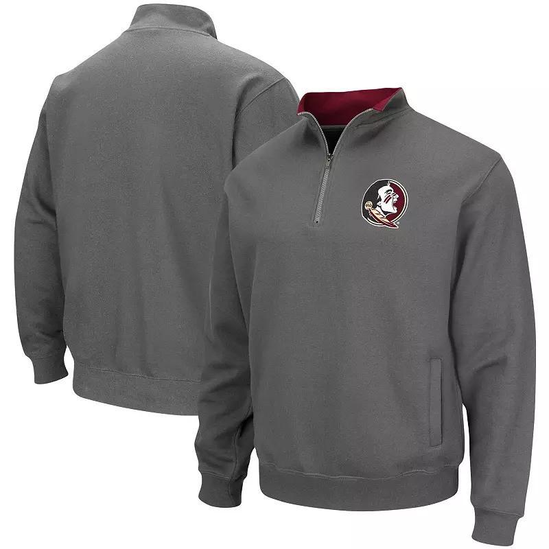 Mens Charcoal Florida State Seminoles Tortugas Logo Quarter-Zip Pullover Jacket Product Image