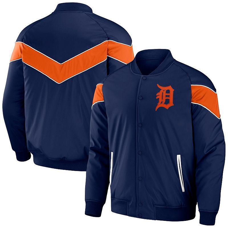 Mens Darius Rucker Collection by Fanatics Detroit Tigers Baseball Raglan Full-Snap Jacket Blue Product Image