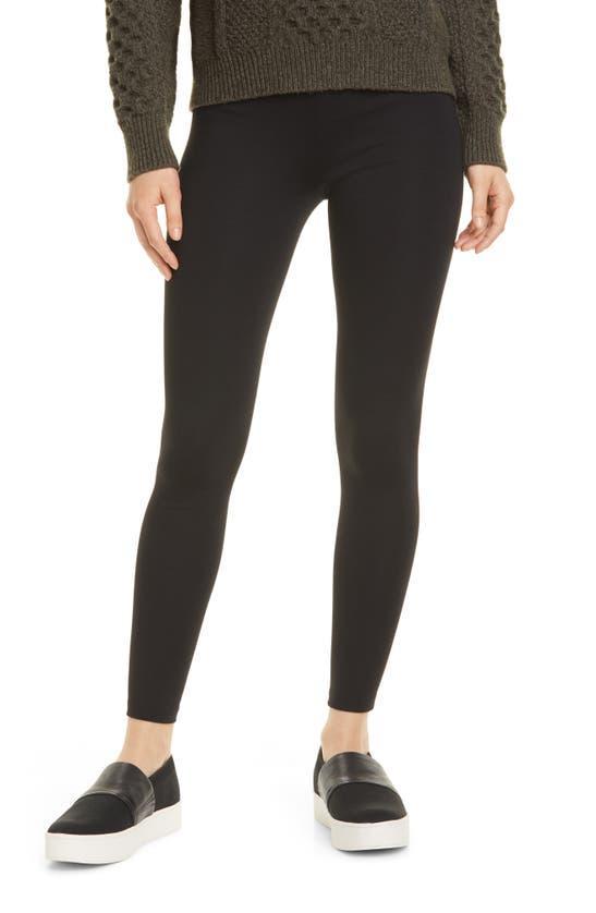 Stitch-front Seam Leggings In Black Product Image