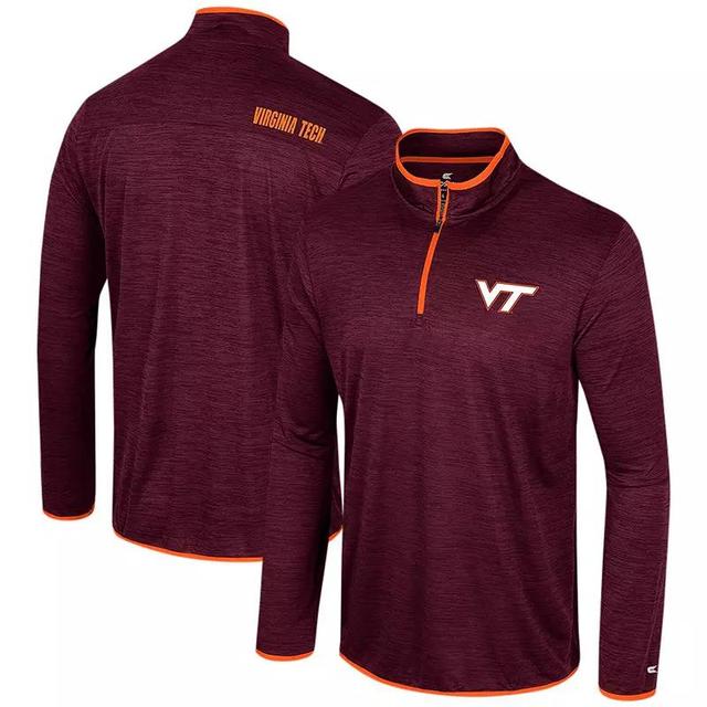 Mens Colosseum Maroon Virginia Tech Hokies Wright Quarter-Zip Windshirt Product Image