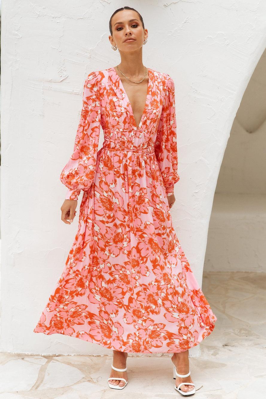 Florally World Midi Dress Floral Product Image